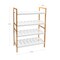 Organize It All Sonora Bamboo  Set  OF 2  - 2 Tier Stackable Shoe Rack  total 4 tiers   - Bamboo / Wood NH-29981 - alternate 4